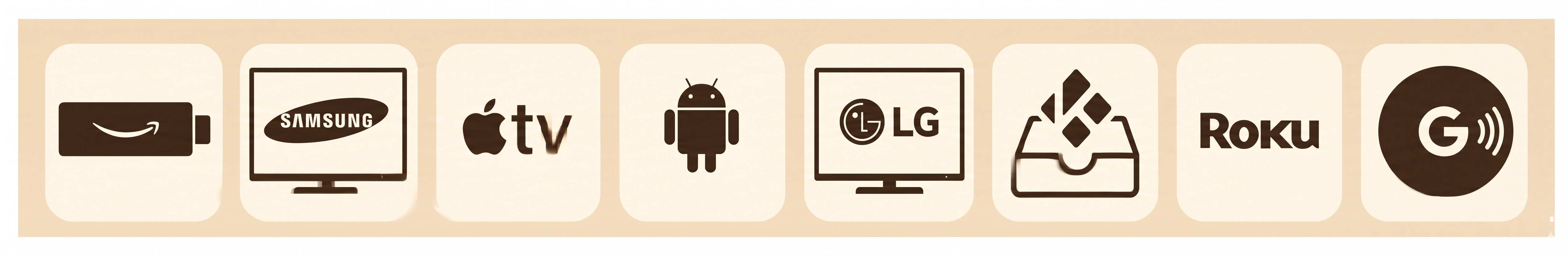 Compatible with Amazon Firestick, Samsung Smart TV, Apple TV, Android TV, LG, Kodi, Roku, Google TV
